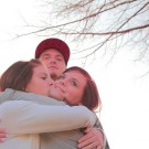 Friends Hugging
