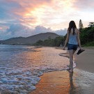 Walking into Sunset