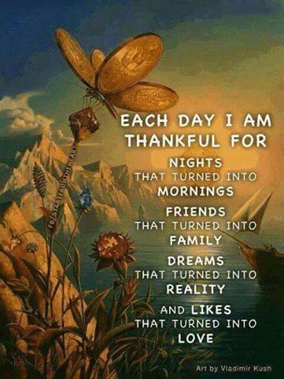 Each Day I Am Grateful For