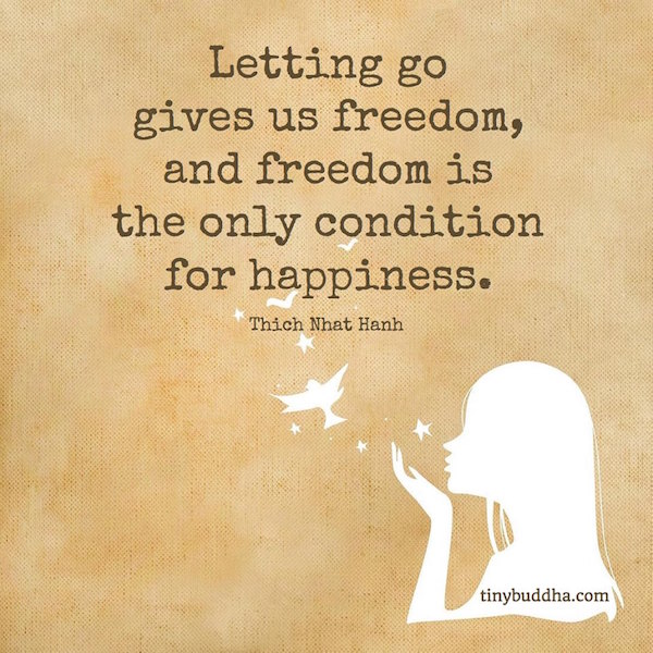 Letting Go Gives Us Freedom