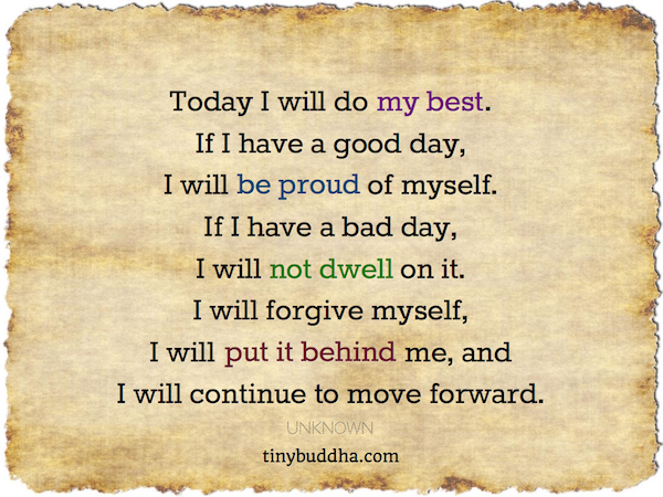 Today I Will Do My Best