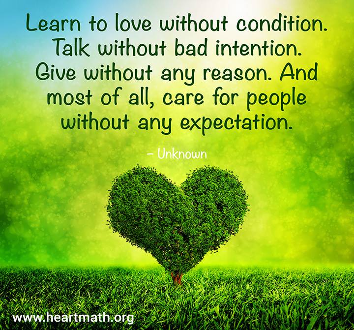 Learn to Love Without Condition