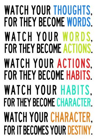 Watch your thoughts