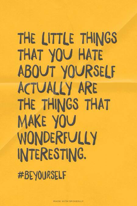 The little things you hate about yourself