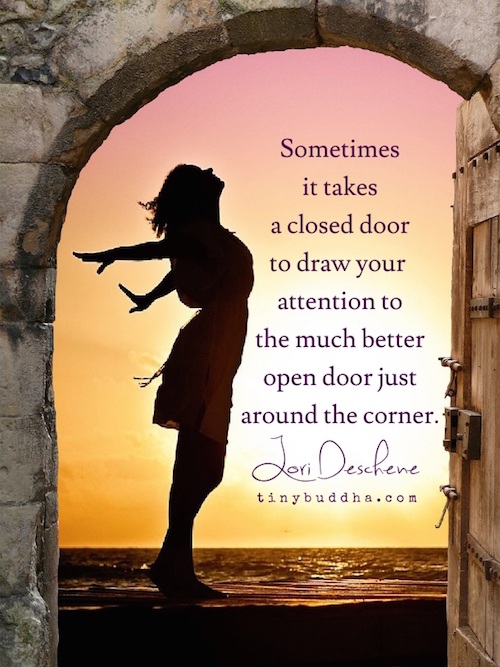 Sometimes it takes a closed door