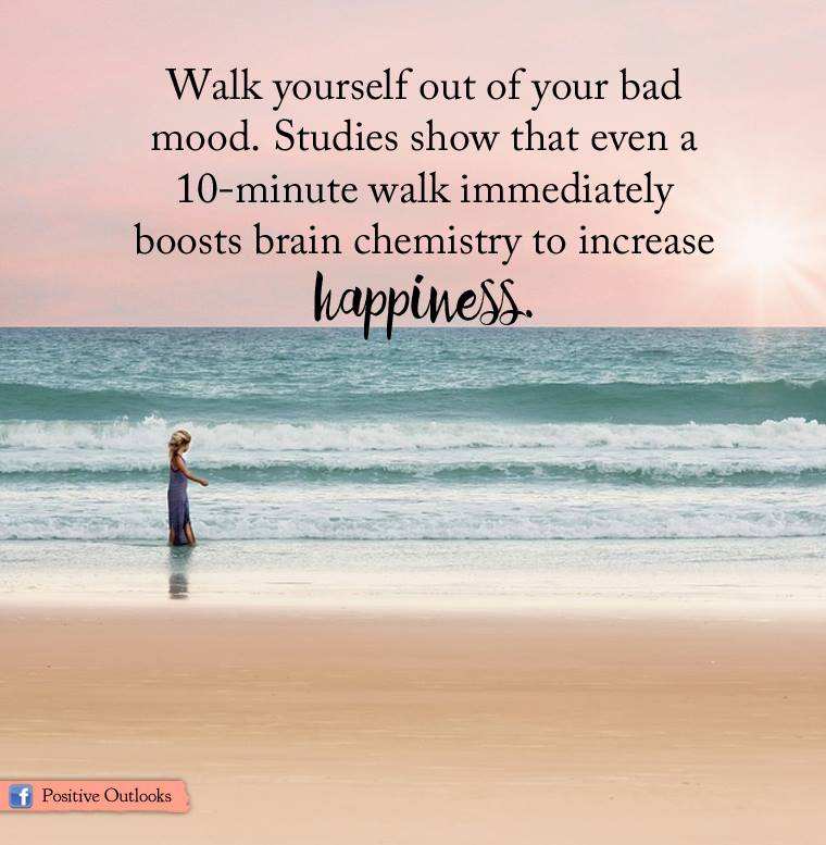 Walk yourself out of your bad mood