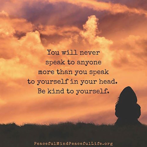 Be kind to yourself
