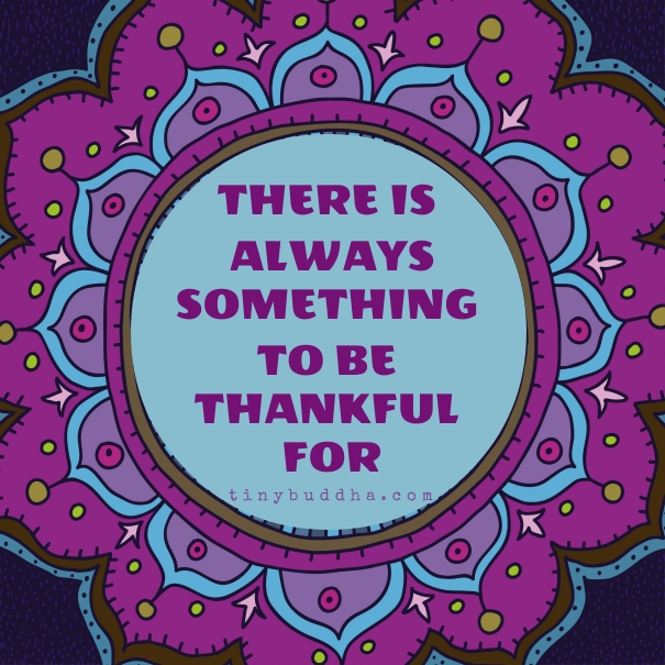 There is always something to be thankful for