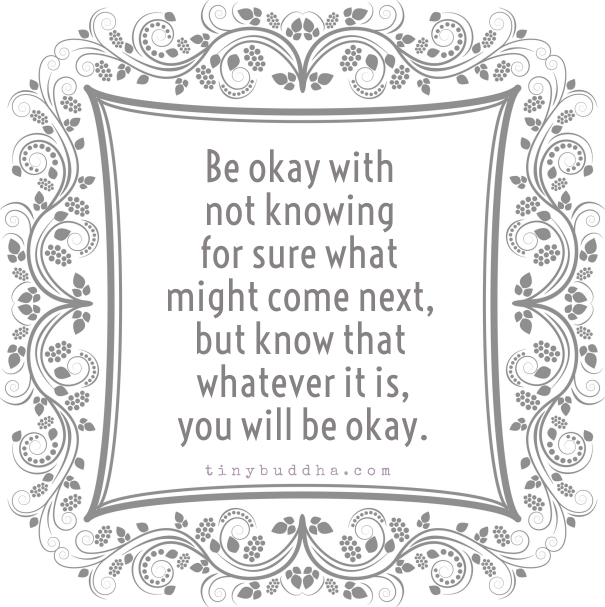 You will be okay