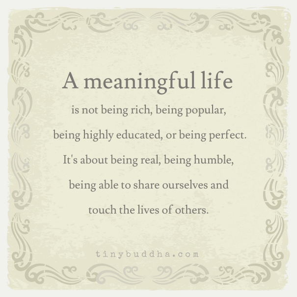 A meaningful life