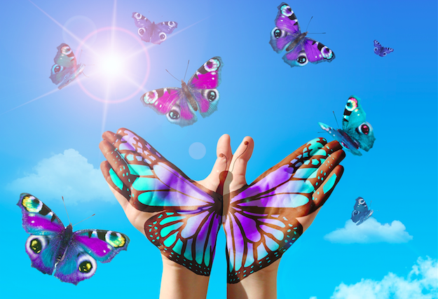 Butterfly hands