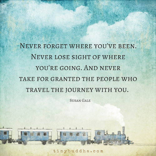 Never forget where you've been