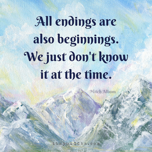 Endings are also beginnings