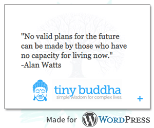 Tiny Buddha quote widget